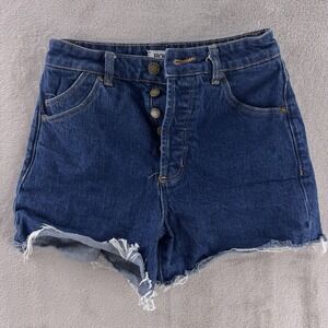 Rolla's Original Shorts Womens Size 25 Blue High‎ Rise Denim Cutoff Shorts